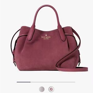 ♠️ Kate Spade - Dumpling Suede Small Satchel, Dark Merlot NWT